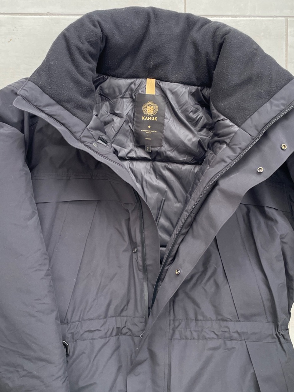 Men's Insulated Black Winter Puffer Jacket - Picture 4 of 4